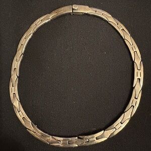 Sterling  17” Taxco Necklace 99g